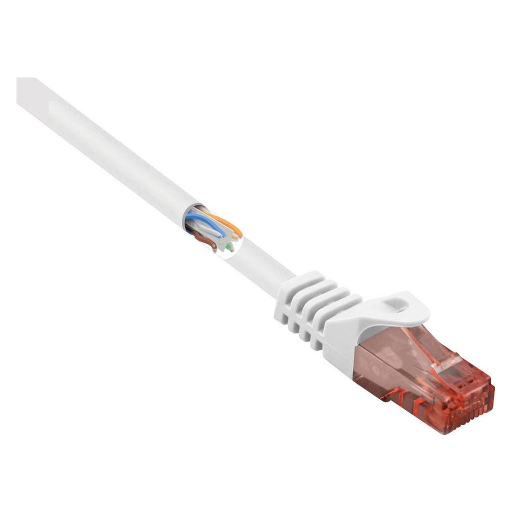 Renkforce RJ45 Netzwerkkabel, Patchkabel CAT 6 U/UTP 0.50 m Weiss mit Rastnasensc (U/UTP, CAT6, 0.50 m) (null)
