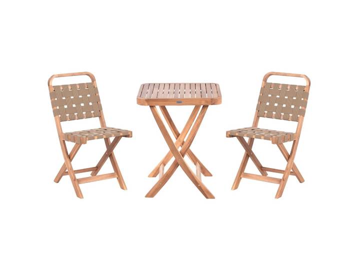 BISTRO-SET klappbar zertifiziertes Akazienholz Braun Calciano
