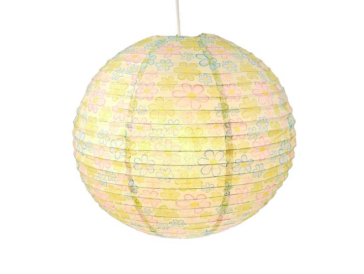 Lampenschirm Bunte Blumen 40 x 40 x 40cm Multicolor