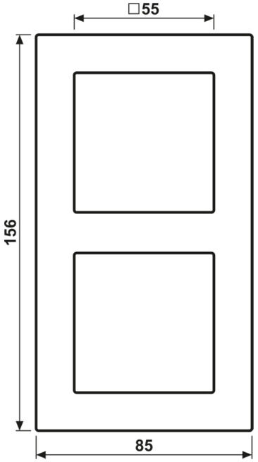 Jung Cadre 2 fois A 550 A5582BFWWM (A5582BFWWM)