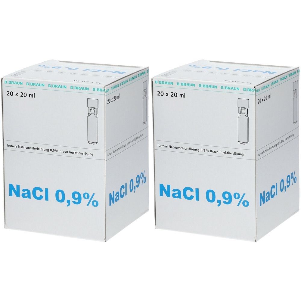 Kochsalzlösung 0,9% Miniplasco connect x2 2x20x20 ml Injektionslösung