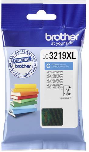 Brother Druckerpatrone LC-3219XLC Original Cyan LC3219XLC
