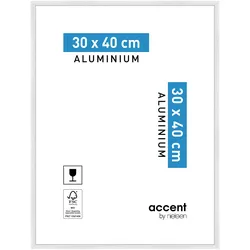 Nielsen Bilderrahmen Accent Aluminium Weiß glanz / 30 x 40