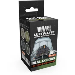 AK Real Colors WWII Luftwaffe Cockpit & Interior Colors SET