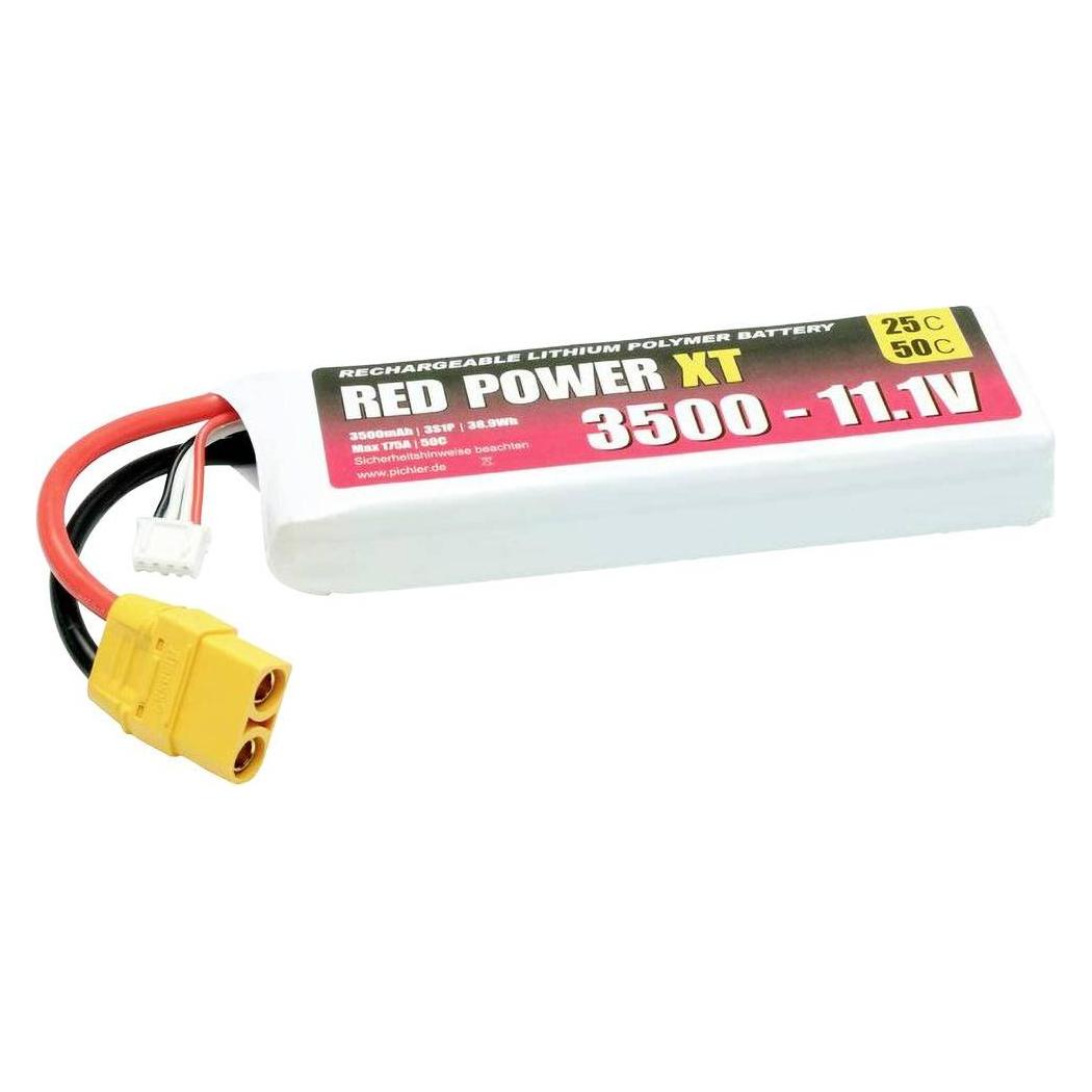 Red Power RD XT 3500 S3 - Akku-Pack Li-Polymer - Akku - 3.500 mAh (3500 mAh, 11.10 V) (15428)