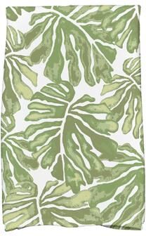 E by Design Palm Leaves Floral Print Kitchen Towels