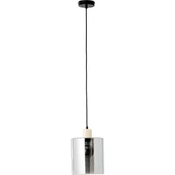 Brilliant, Pendelleuchte, Weald Pendelleuchte 20cm schwarz/rauch/holz Mass: 120x20 (E27)