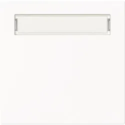 Busch-Jaeger Wippe mit Beschriftungsfeld Schalter / Taster Einzeltaster, Busch-art linear® (studioweiß matt)