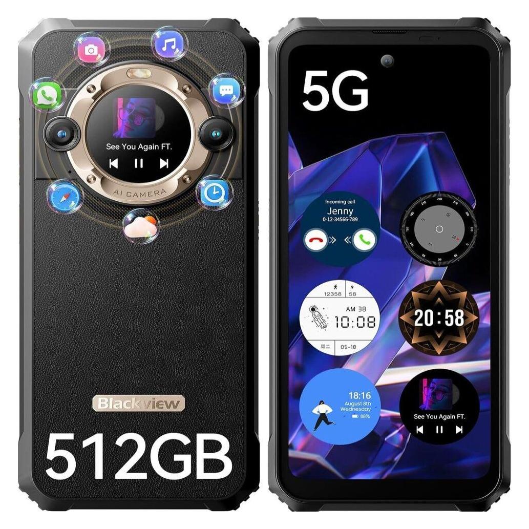 Blackview BL9000 (512 GB, Gold, 6.78", Hybrid Dual SIM, 5G) (BL9000-GD/CHOUT/BV)