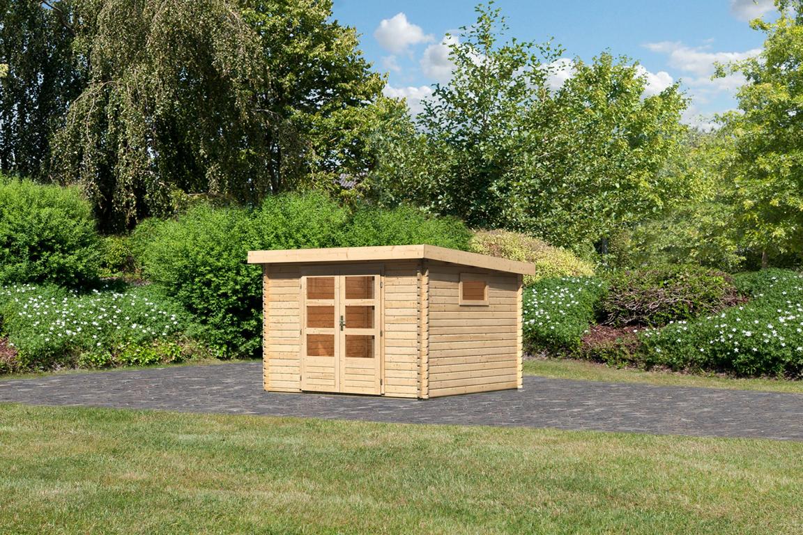 KARIBUHOLZT BH Trittau 3 natur 282x282x217 cm 16905624