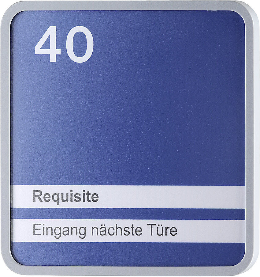 kaiserkraft MAXI™ Zierrahmen, VE 3 Stk, für Türschild, HxB 153 x 153 mm, mittelblau