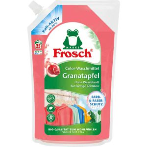 Frosch Waschmittel Granatapfel, für Buntes, flüssig, 1,5 Liter, Waschladungen 25