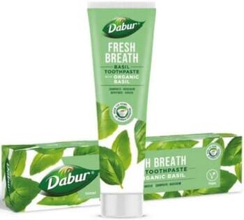 Dabur Pasta de Dentes Ayurvédica Manjericão 100 ml