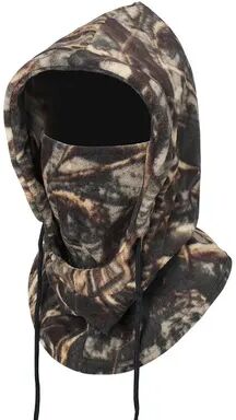 Uplift Essentials Hooded Winter Face Mask Balaclava For Cold Weather, Wind Protection And Warmth camouflage Yellow