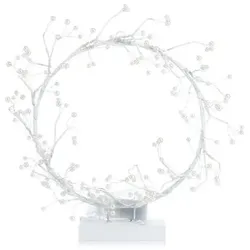 LUMIDA Xmas LED-Lichterrring mit Perlen 6h-Timerfunktion Größen- & Farbauswahl
