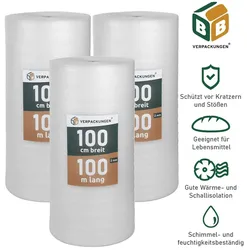 BB-Verpackungen GmbH Trittschalldämmung (300 m2) multifunktionale PE-Schaumfolie 2mm für diverse Fußböden und Warmwasserfußbodenheizung Polster BB-Verpackungen