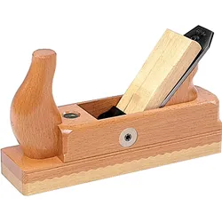 Ulmia Holzhobel/Schlichthobel mit Weißbuchensohle/Einfacheisen, zum Abschlichten