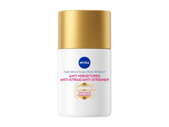 NIVEA Luminous630 Anti-Striae Lichaams Body Olie Serum - Serum voor Striemen en Vlekken Verwijderen - Zwangerschapsstriemen - Body Oil - Huidolie - 100 ml