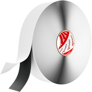 Poppstar Dichtungsband 1009888 doppelseitiges Butylband, selbstverschweißend, wasserdicht, schwarz, 50mm x 25m