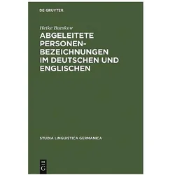 Abgeleitete Personenbezeichnungen im Deutschen und Englischen, Fachbücher