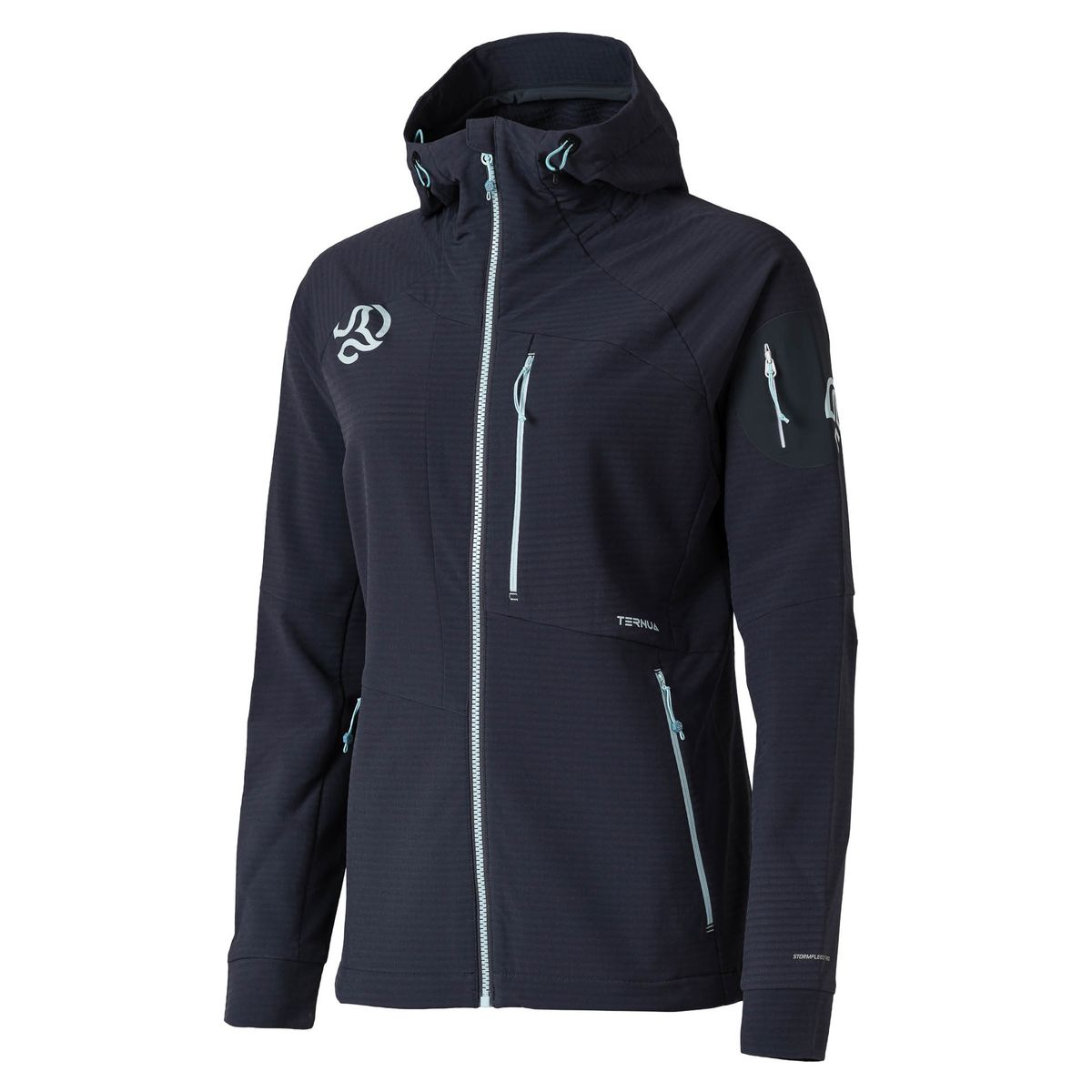 Ternua Torsen Hard Hood Jacket W whales grey/pastel blue (0544) L 1644270-0544-L