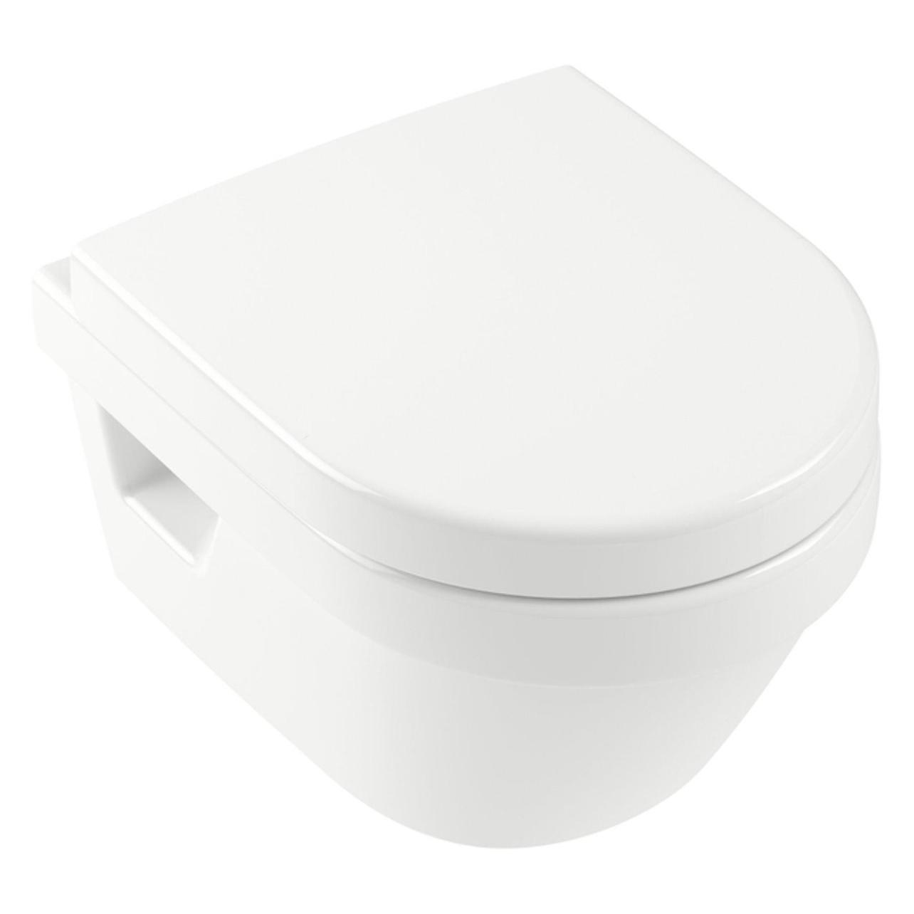 Villeroy & Boch V&B Combi-Pack ARCHITECTURA m WWC ti. DF spülrandl u WC-Sitz we C+ (4687HRR1)