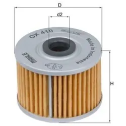 Ölfilter MAHLE OX 410 für Kawasaki Gasgas Klx D-Tracker Eliminator EC