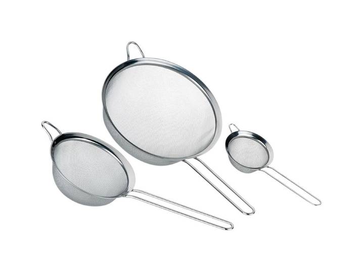 Küchensieb KELA Abtropfsieb-Set Profi 3tlg. , silber (silberfarben), Ø:20cm, Edelstahl, Küchensiebe, Küchensieb