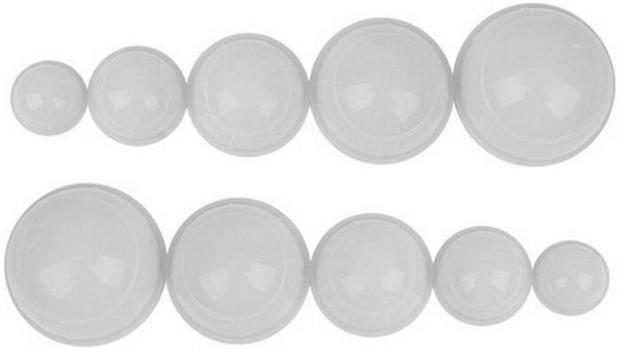 Kit de 12 ventosas de silicona transparente