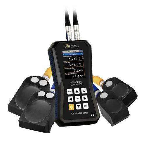 PCE Instruments Ultraschall-Durchflussmessgerät PCE-TDS 200ML |Durchflusssensoren für Rohrgröße 50-700mm /315-6000mm