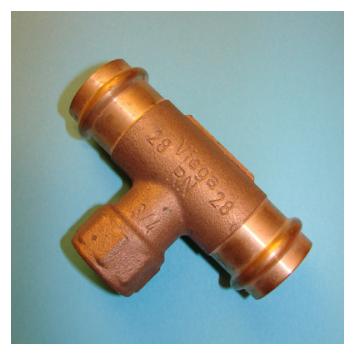 Viega Convertible tee Profipress, d, 22-1 / 2 " - 22 (Pressverbindung) (115944)