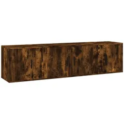 vidaXL 3-tlg. TV-Schrank-Set Räuchereiche Holzwerkstoff