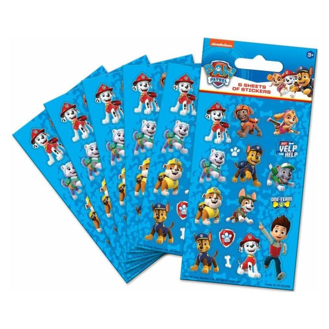 Nickelodeon Aufkleber in blau (6 Sticker) (01.70.15.046)