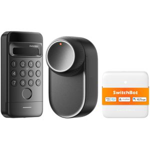 SwitchBot Smartes-Türschloss SmartLock Ultra Keypad & Zentrale, mit WLAN, Matter, Bluetooth, App-fähig & Gesichtserkennung