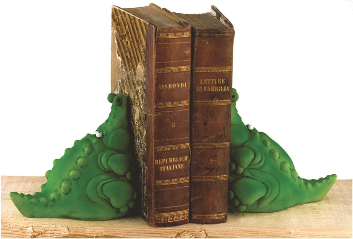Paolo Chiari Boekensteunen Krokodil Italiaans Design