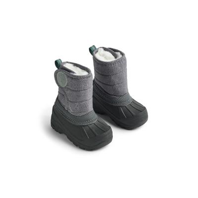Stiefel WHEAT "WHEAT Winterboot Winty", Mädchen, Gr. 26, grau (schwarz reflective map), Polyester, Schuhe Stiefel