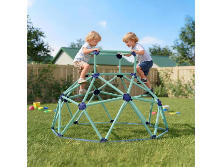 AIYAPLAY Dôme d'Escalade Enfant Ø182cm Plastique Bleu Résistant UV