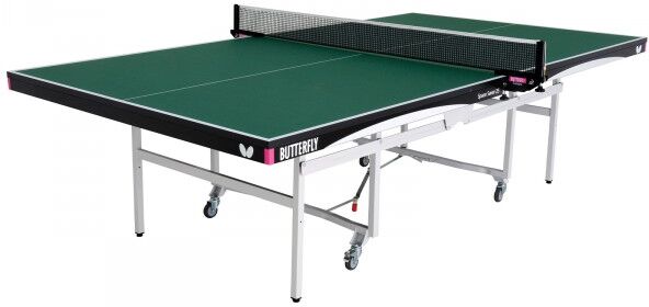 Butterfly Space Saver Indoor 25 Rollaway Table Tennis Table Green