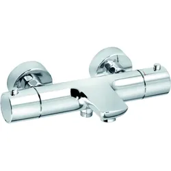 Kludi Objekta Wannenarmatur 352010538 chrom, Aufputz Thermostat