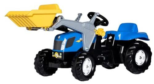 rollyKid New Holland T 7040 trekker met aanhanger, blauw, 161 x 47 x 55 cm