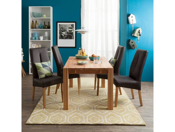 Table Larissa hêtre massif 140 x 90cm Beige/Duramen de hêtre