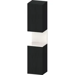 Duravit Collection One Hochschrank, Türanschlag rechts, 400x360x1760mm, Nische Weiß hochglänzend, QA1346R22160000, Farbe: Eiche Schwarz
