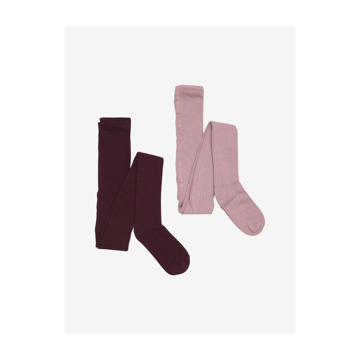 Minymo Wool Stocking - rib 2-pack burnished lilac (518) 68\74 5979-518-68\74