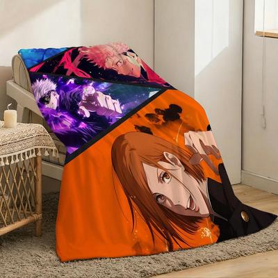 Shop Station Flannel Throw Blanket Lightweight Anime Throw For Cozy Summer Comfort e 59.1 78.7 In