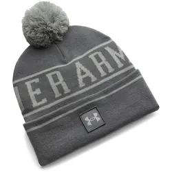 UNDER ARMOUR Halftime Pom Beanie Herren 709 - clay green/titanium/titanium