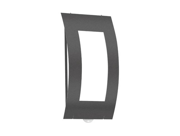 CMD Aussenwandleuchte mit Bewegungsmelder NILA, alu / grau / zink, Metall, Modern