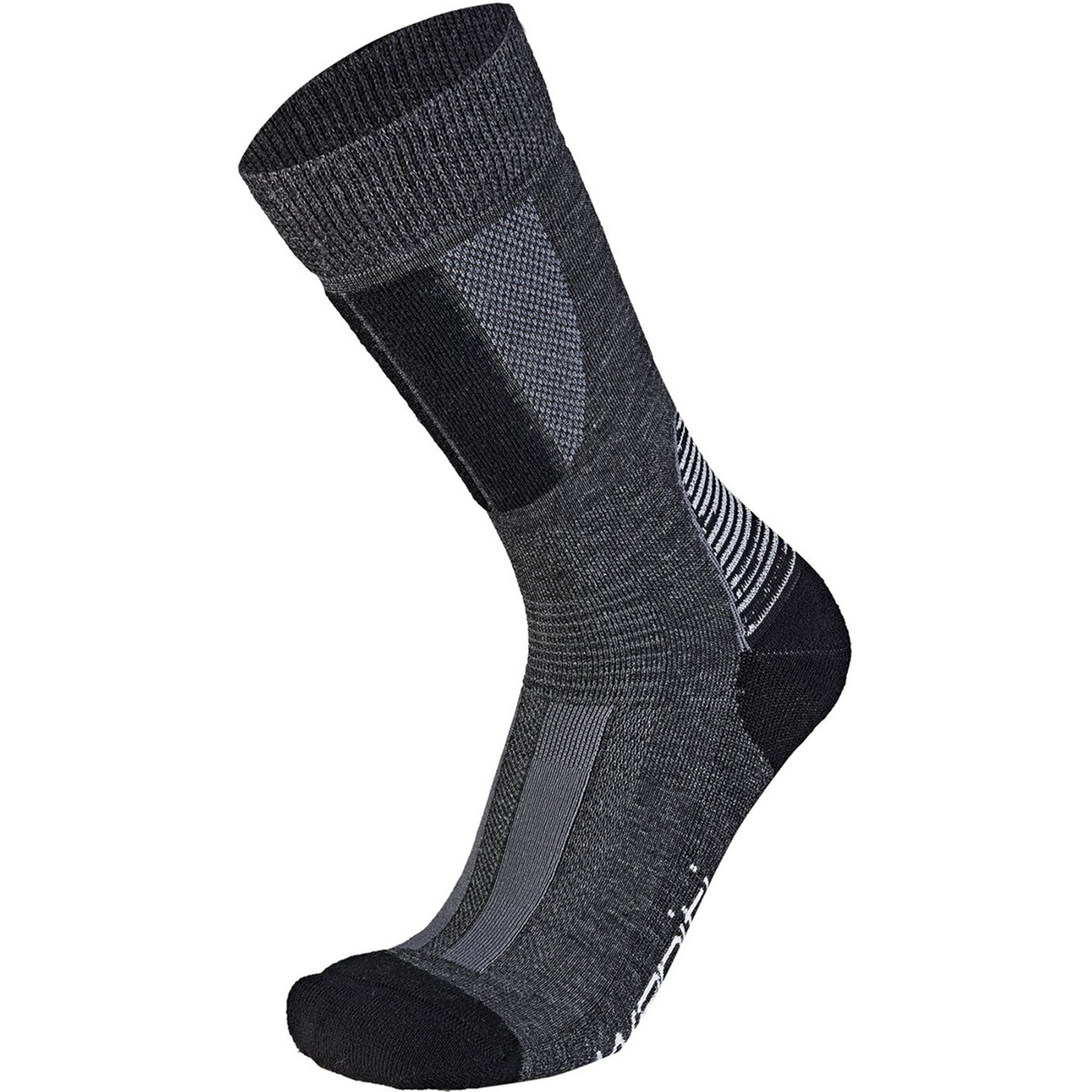Wapiti Trek S09 Merino-Seide Wandersocken grau Größe 45 Camping Hautfreundlich Merinowolle