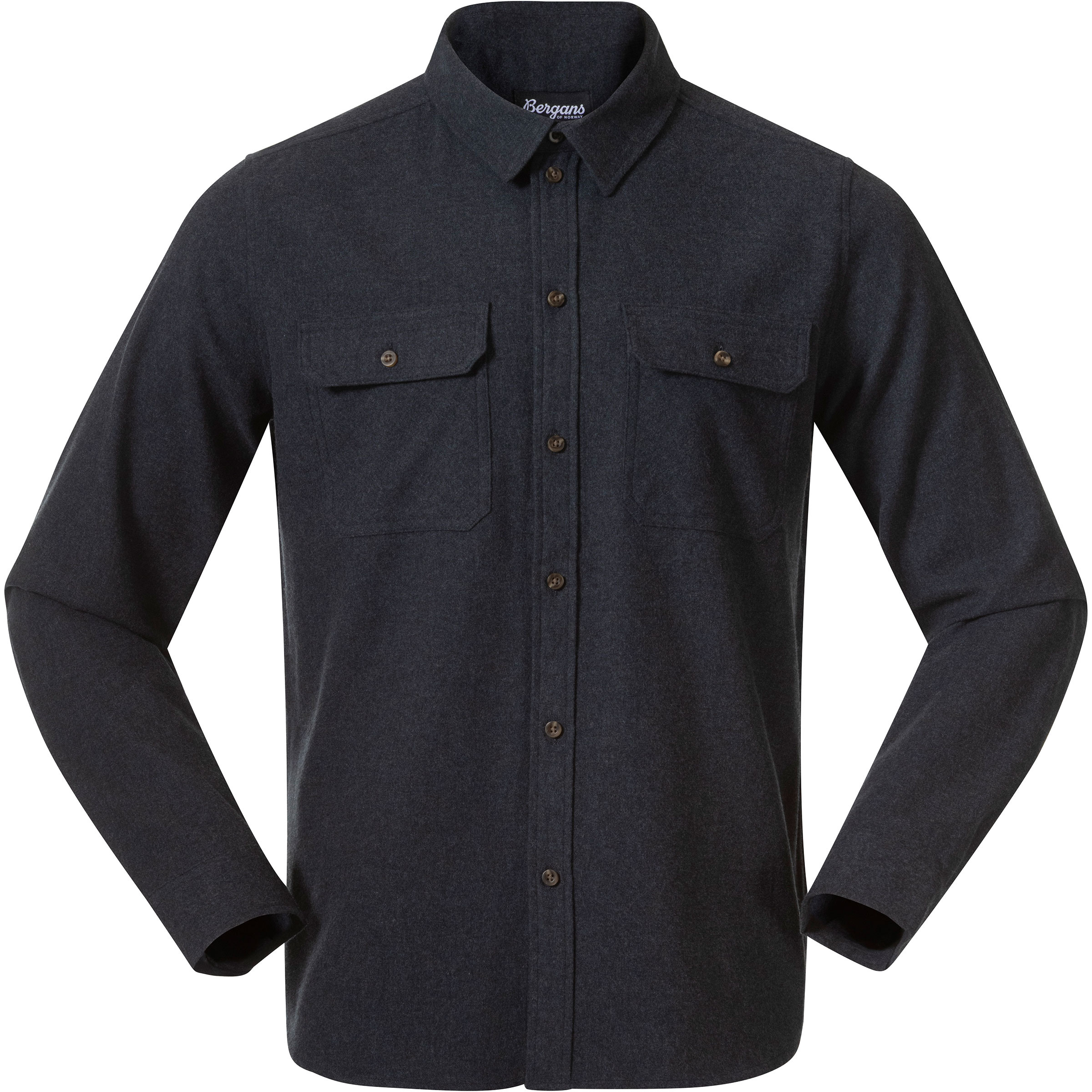 Bergans Nordmarka Flannel Herren Hemden blau Größe S Trekking Hautfreundlich