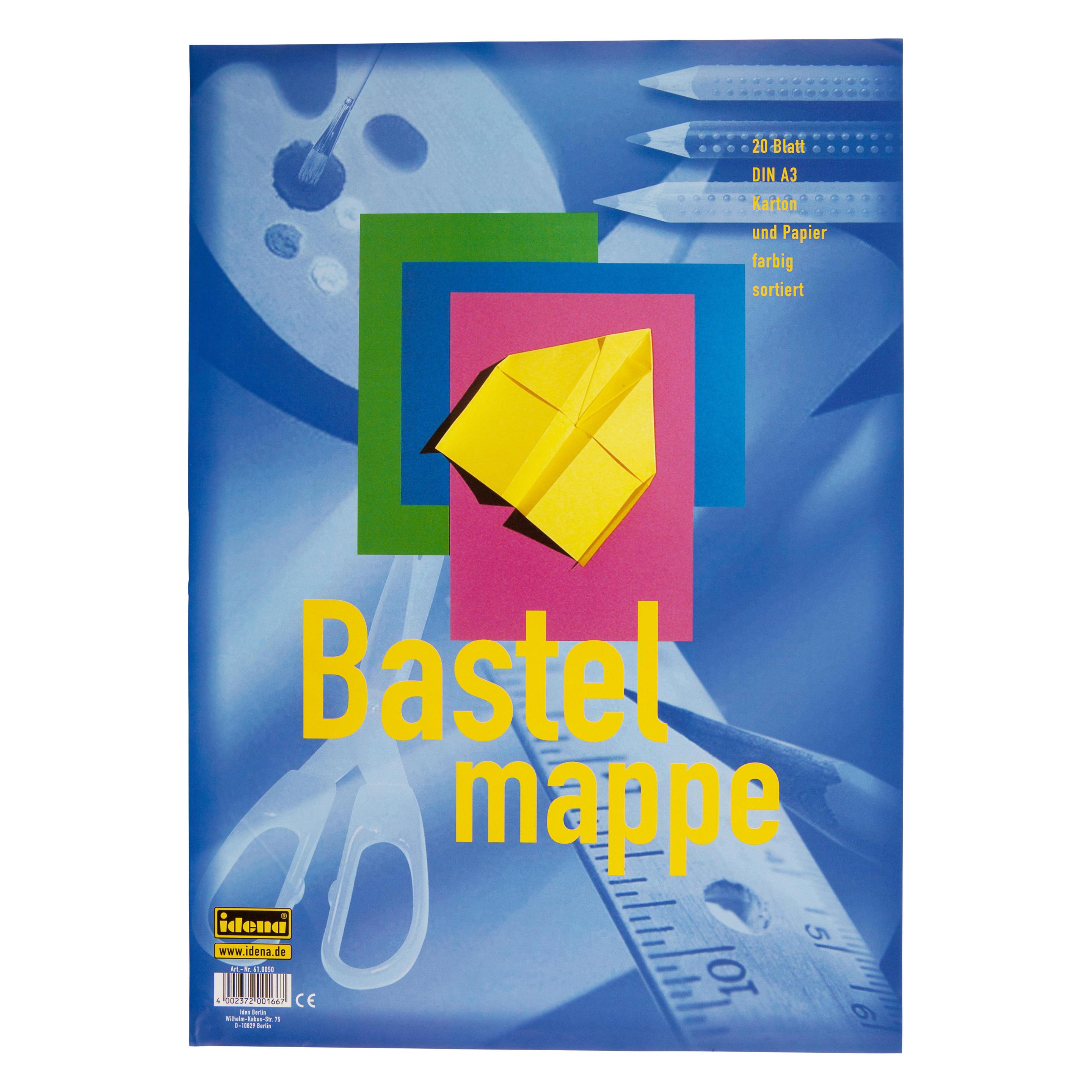 Idena Bastelpapier A3 Karton/Papier 20Bl. sort. (250 g/m², 20x) (22663350)