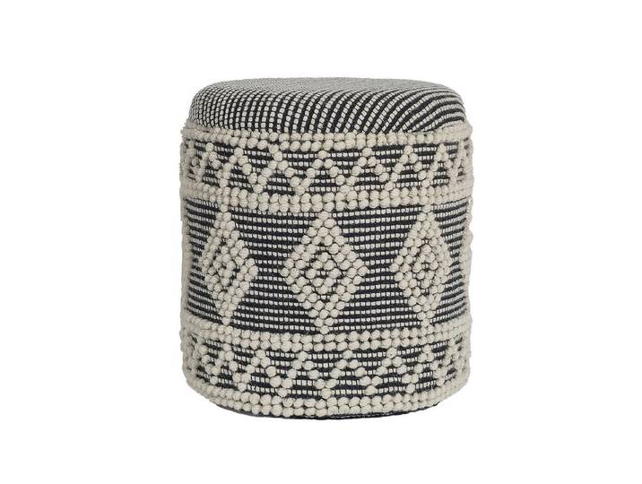 moebelfaktor Sitzhocker Nesna, Stoff, Sitzhöhe 45 cm, Fußhocker